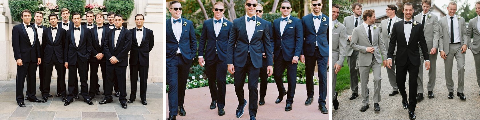 бабочки и галстуки для друзей жениха