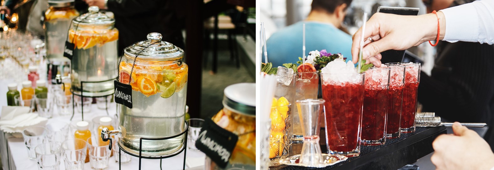 лимонады на свадьбу