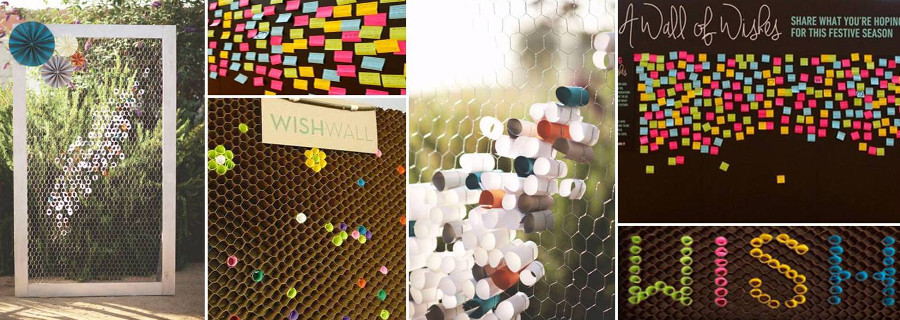 Стена пожеланий на свадьбе