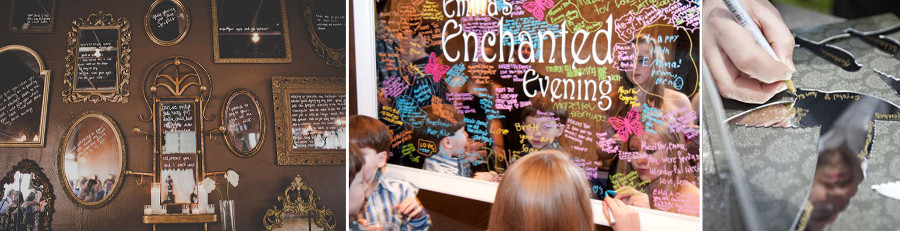 Зеркала с пожеланиями на свадьбу